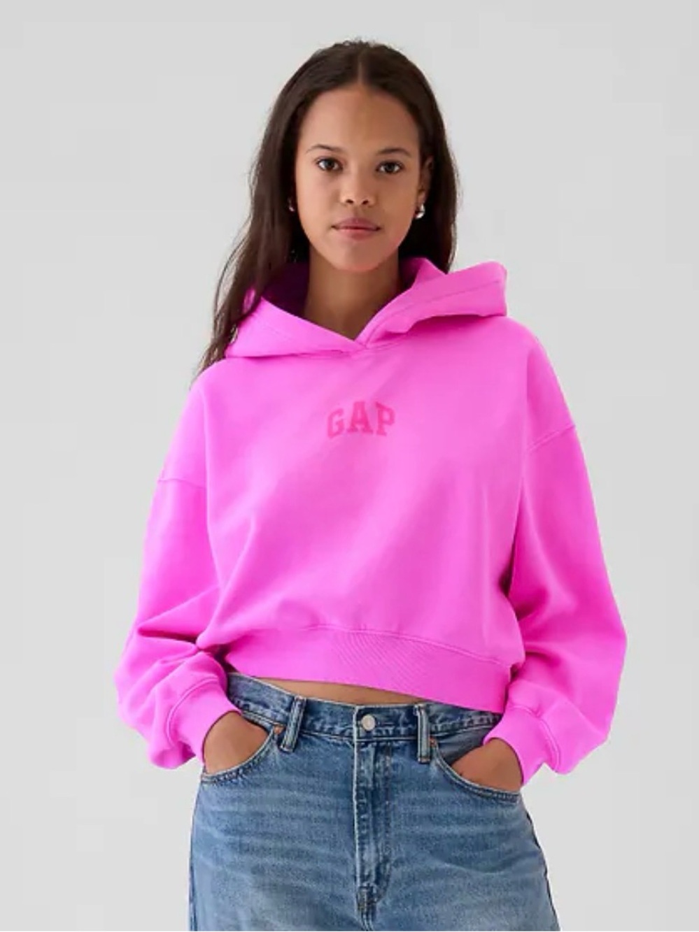 gap pink hoodie